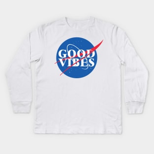 Good Vibes - NASA Kids Long Sleeve T-Shirt